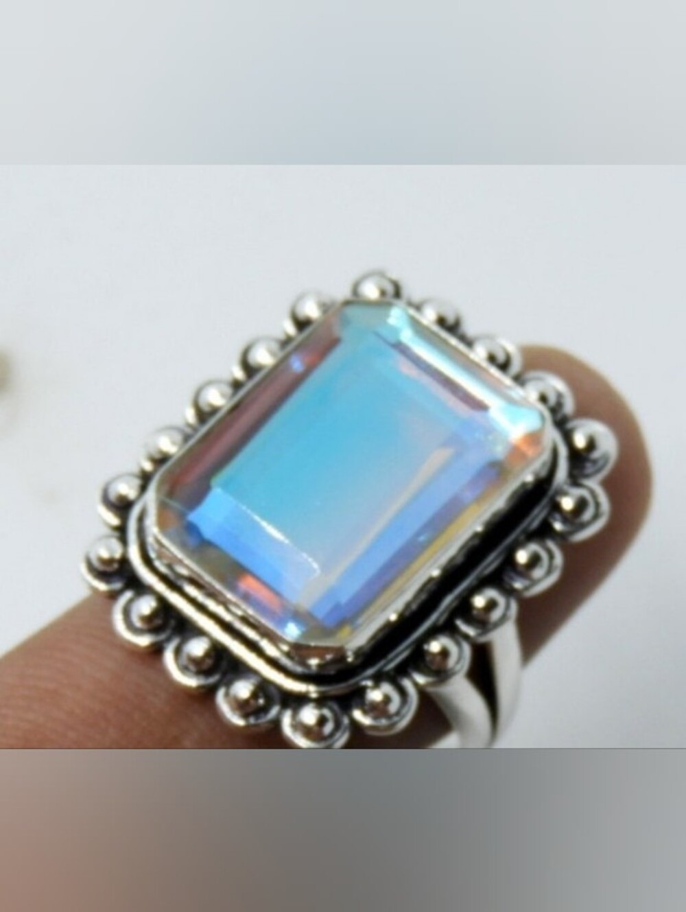 MYSTIC TOPAZ STERLING SILVER AUROA